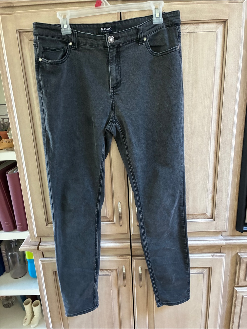 Buffalo David Bitton Men's Charcoal Skinny Jeans